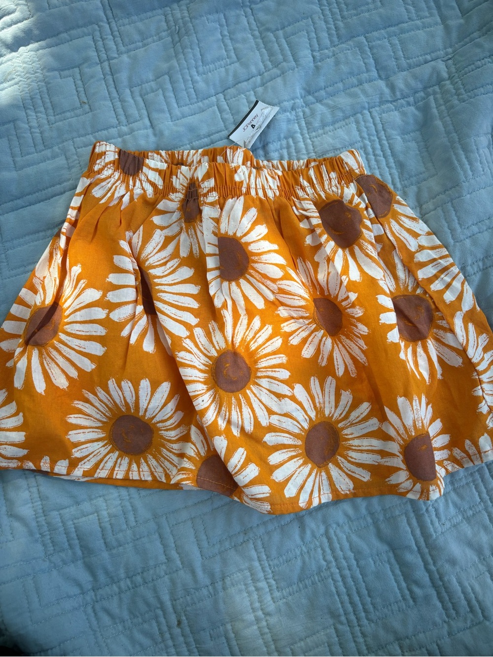 Carter's Orange Sunflower Print Skirt